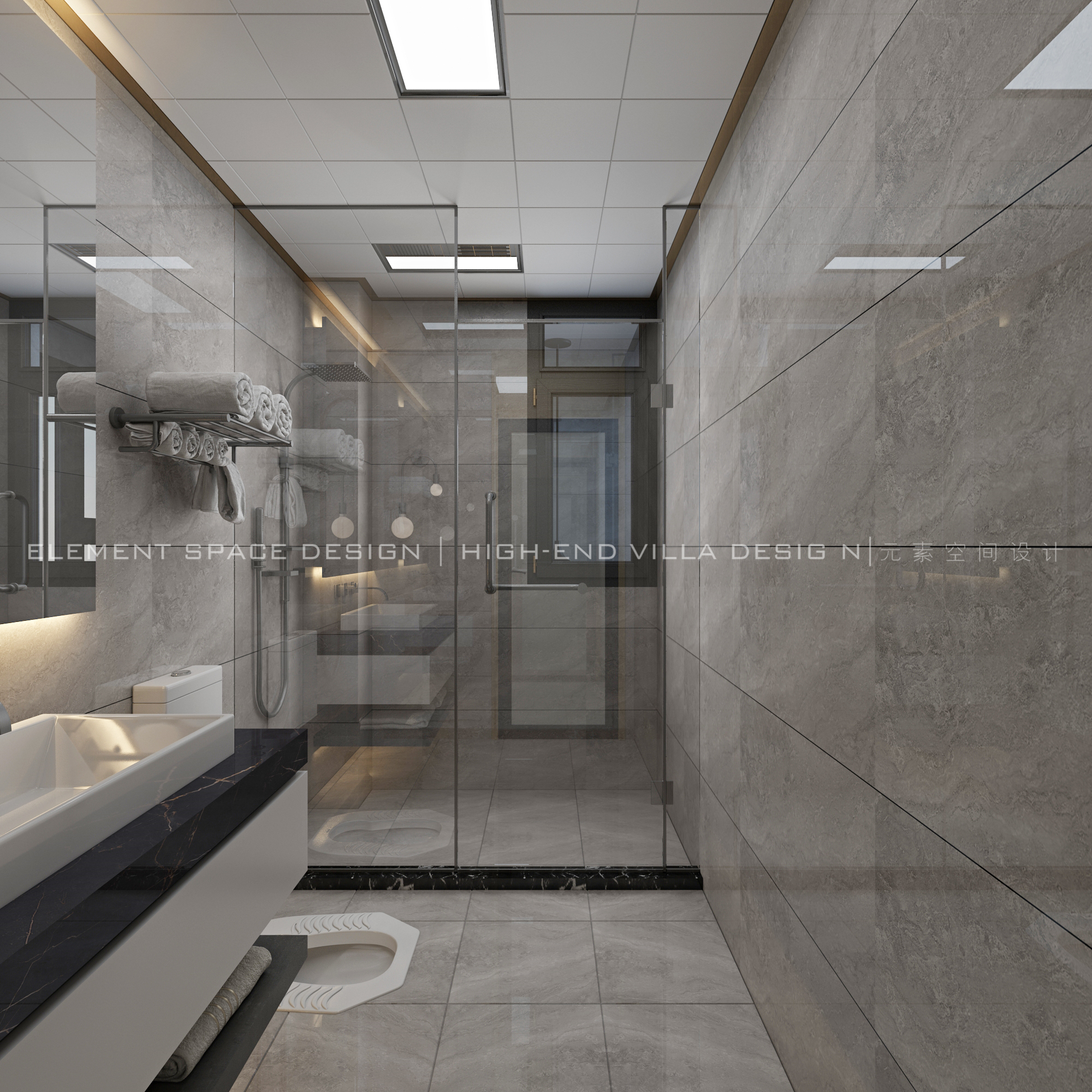 现代无主灯风格全案设计丨元素视觉-13