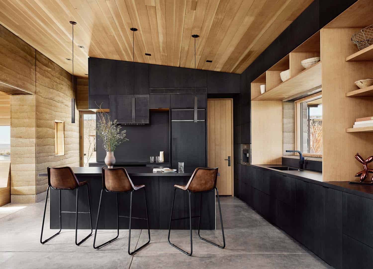 See this remarkable rammed earth house nestled on a Texas ranch-9