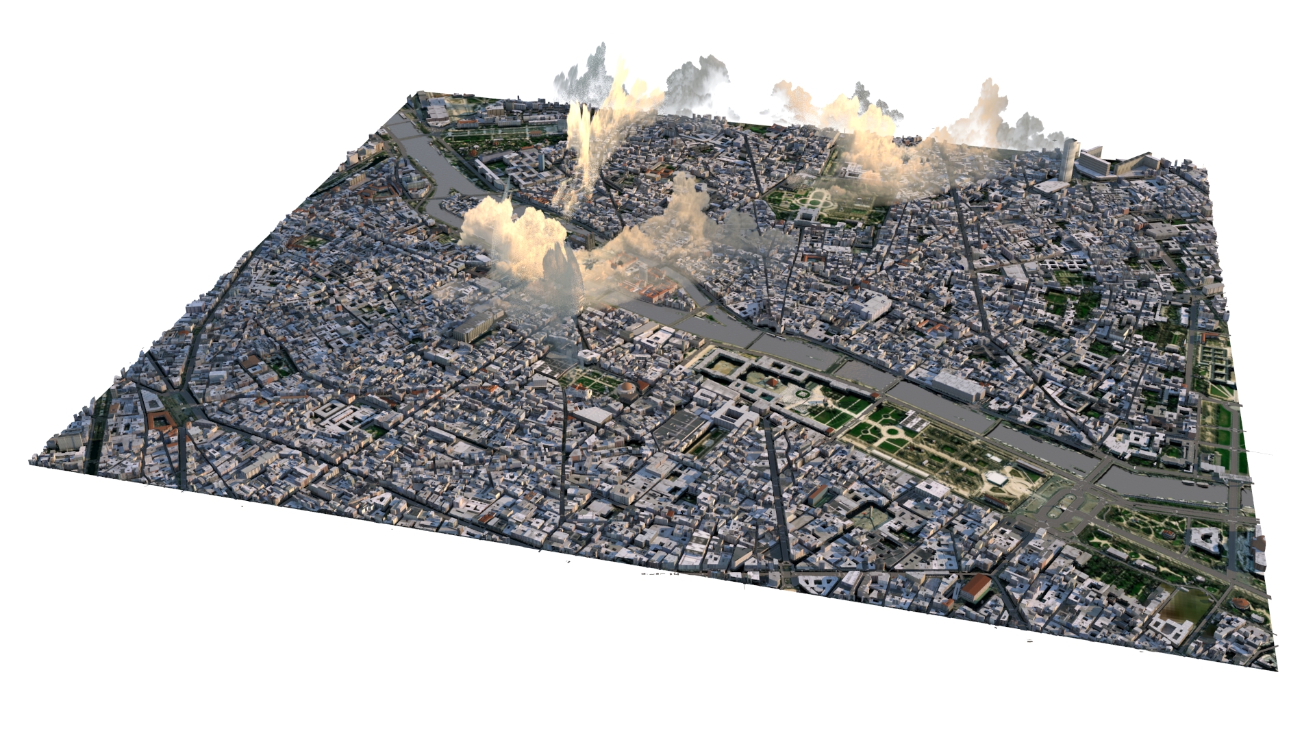 Paris City 2023 Lowpoly 3D 模型丨法国巴黎-23