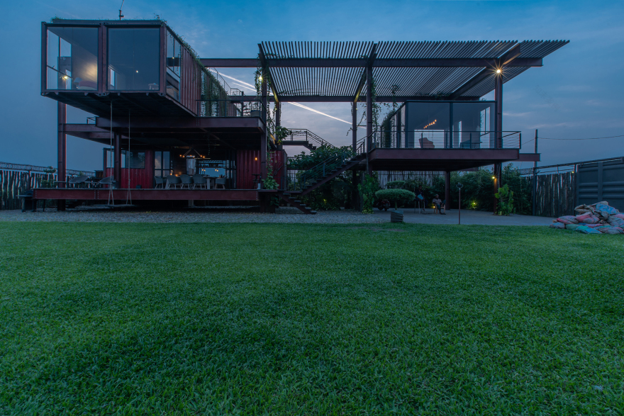 孟加拉国集装箱住宅 | 钢构与绿意共融的创意空间-59