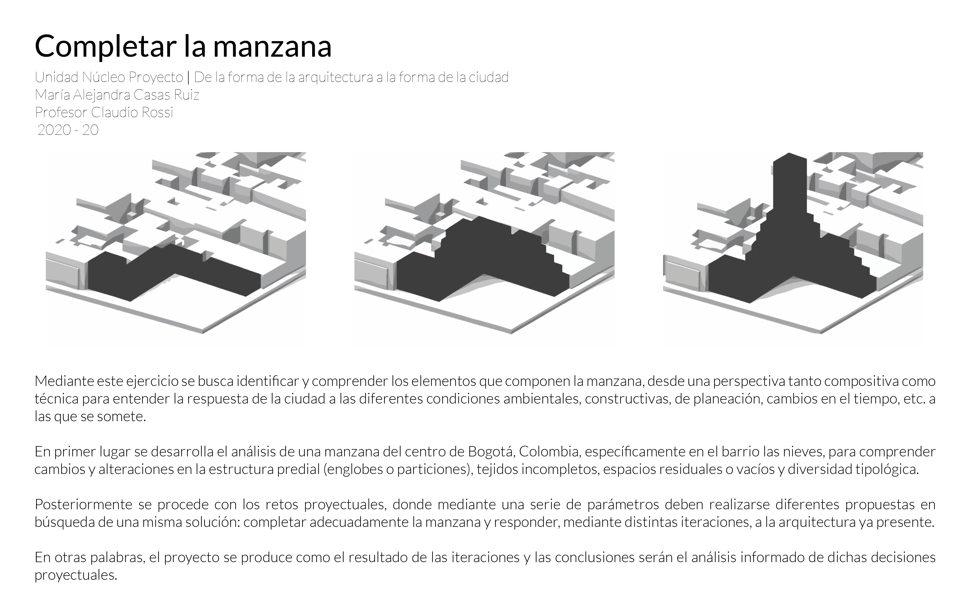 Completar la manzana - UN forma arq. a la ciudad-0