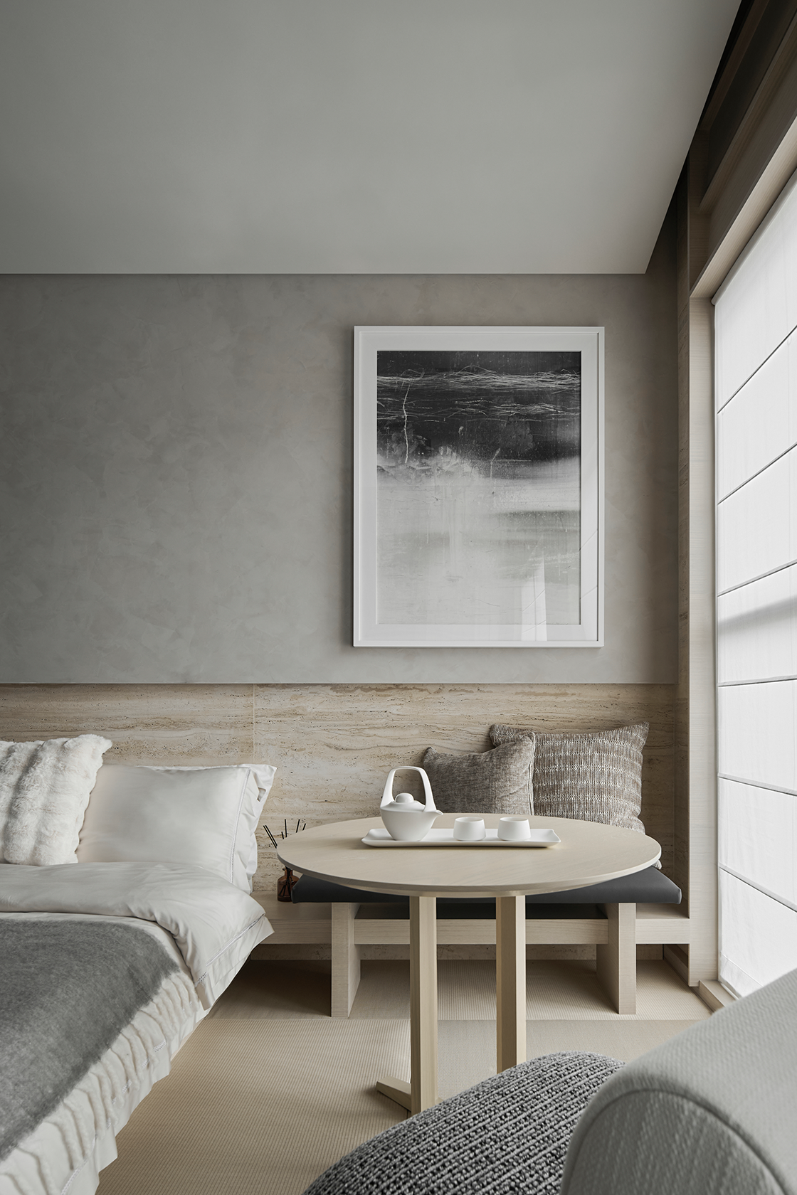 突破限制!塌塌米取代地砖,营造45平度假感住宅丨行舍空间事务所-25