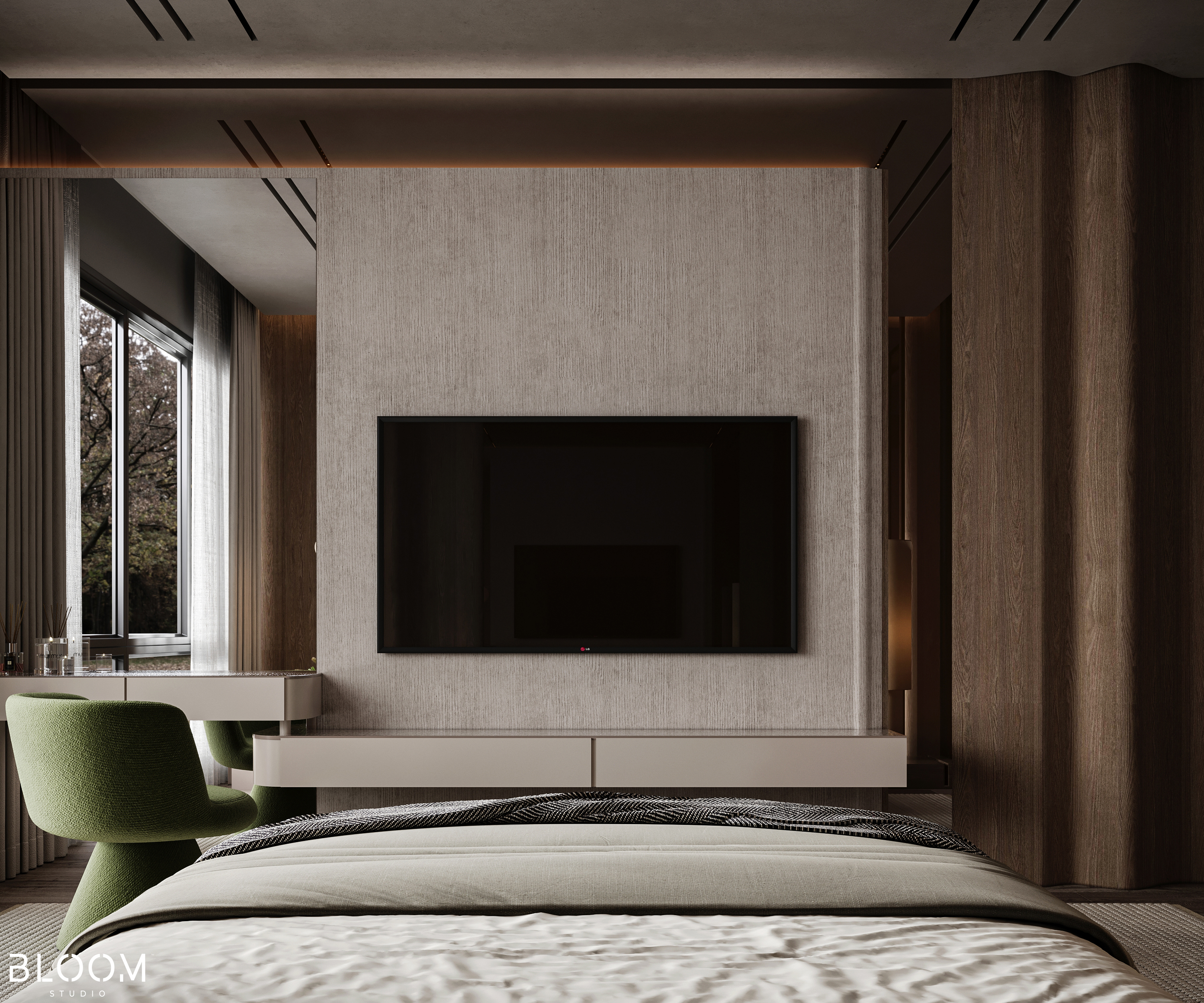 主卧室丨沙特阿拉伯丨Bloom Studio-3