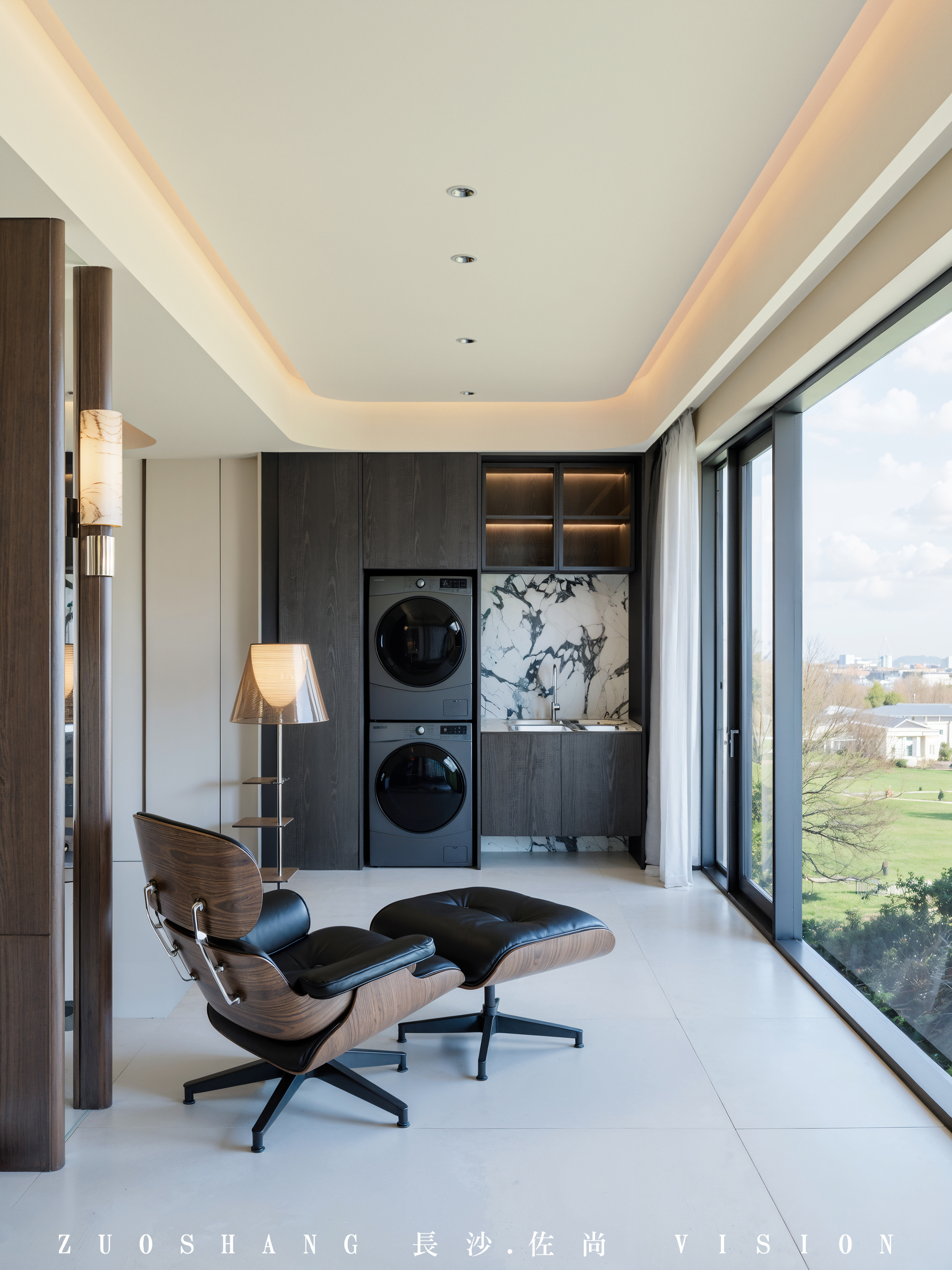 大平层豪宅现代简约风格——长沙佐尚渲染-6