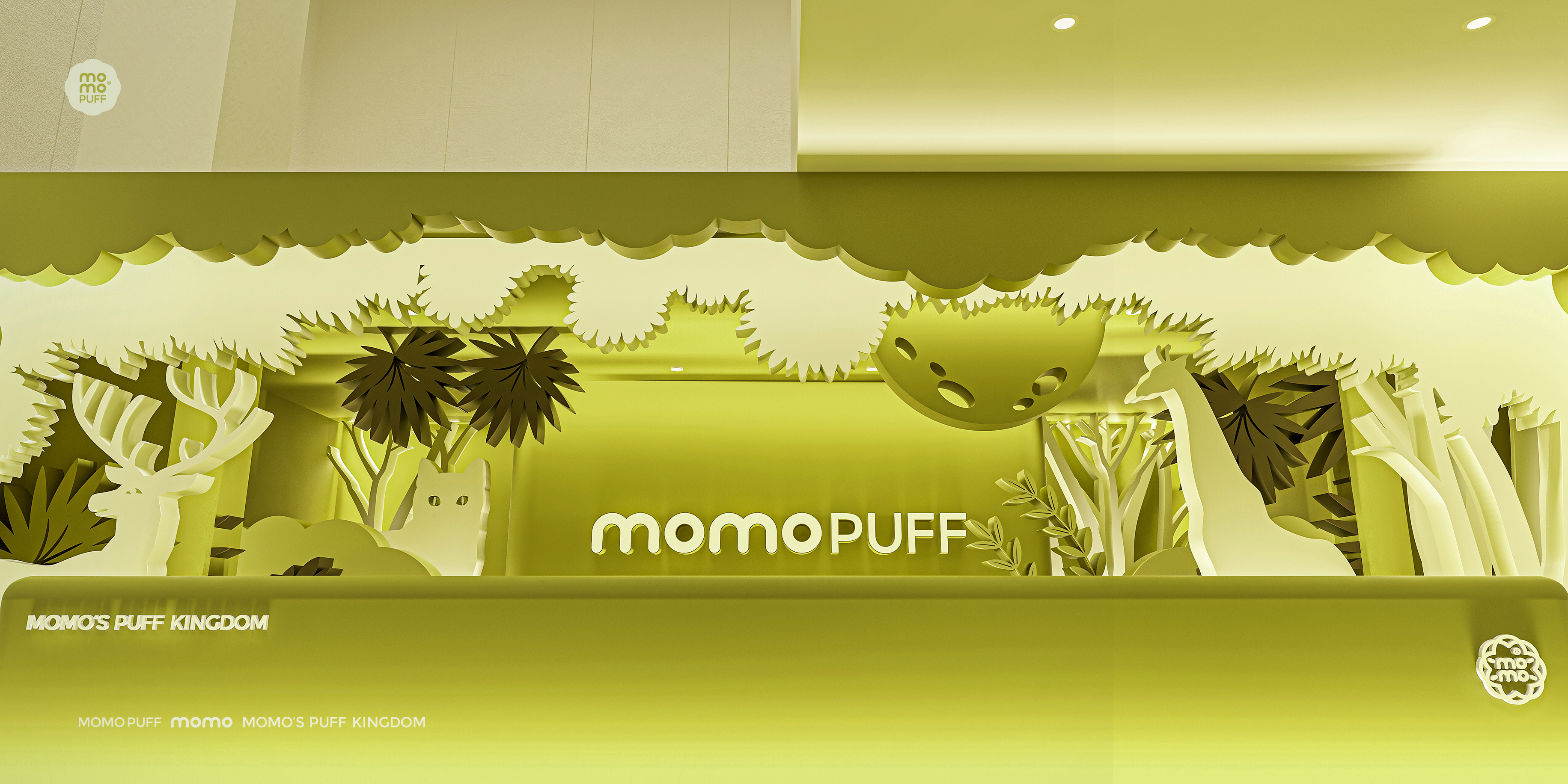 MOMOPUFF 主题店设计（剪纸风）-30