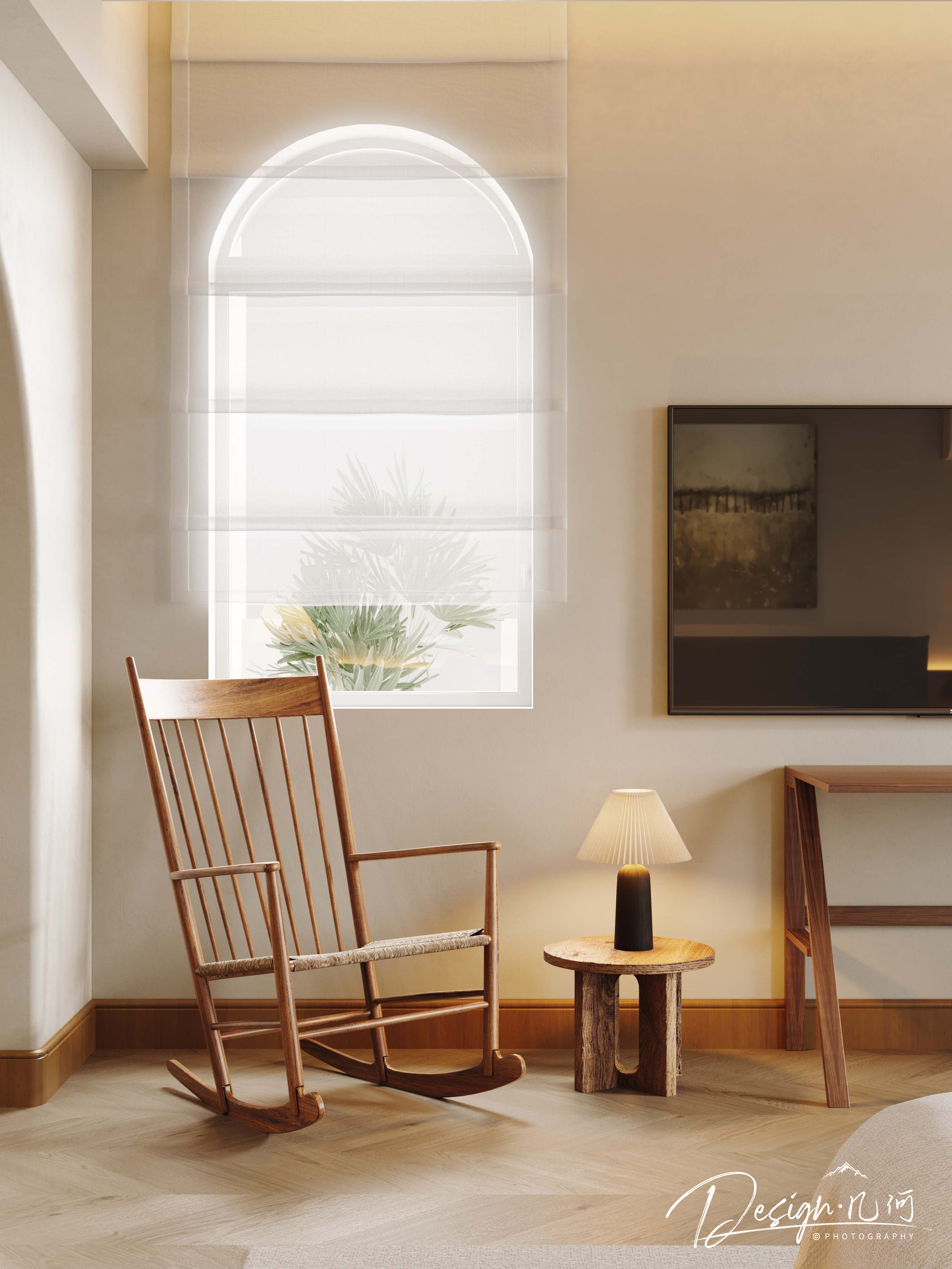 几何空间视觉表现 | 溪岸宝墅现代客餐厅-23