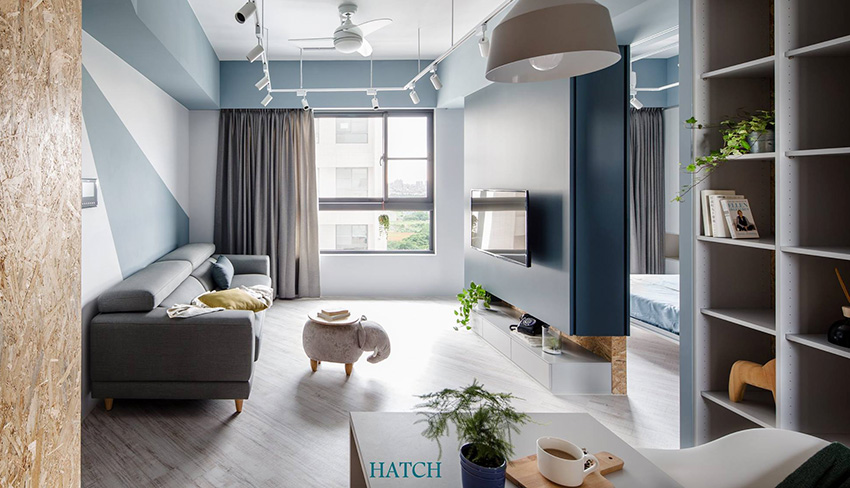 在家捉迷藏！中坜66㎡北欧Loft风回型宅｜合砌设计-3