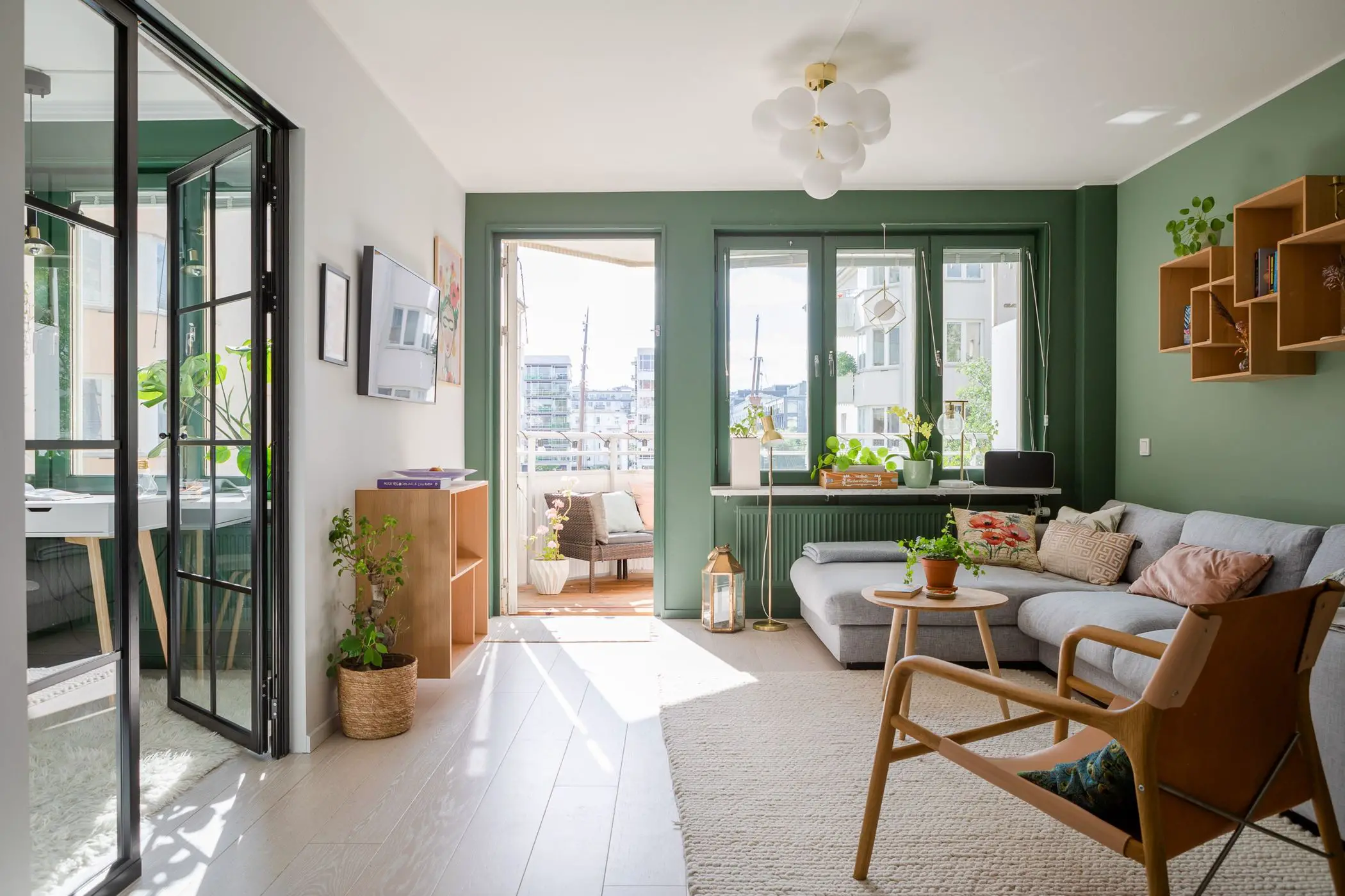 瑞典斯德哥尔摩明亮舒适两居室公寓设计-5