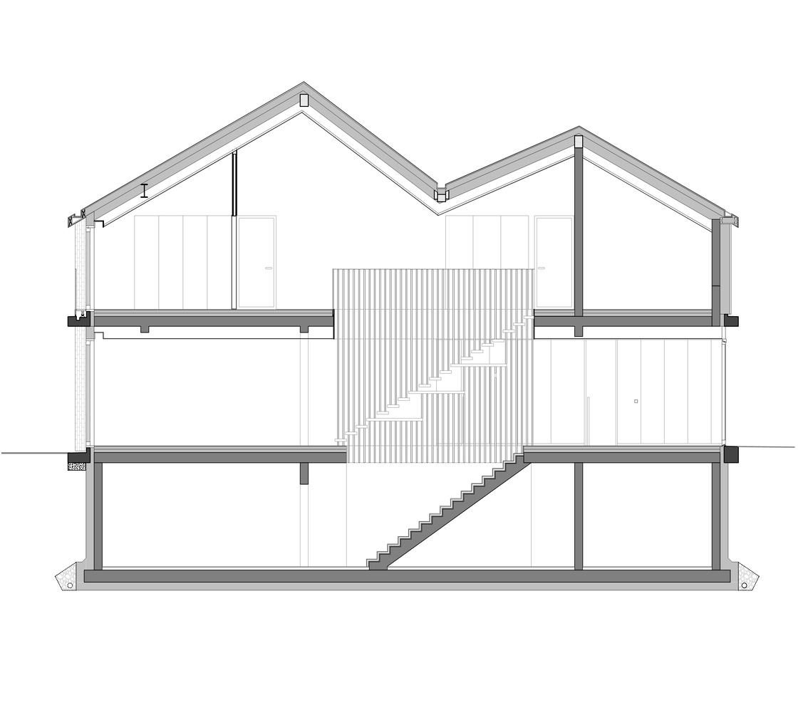 双坡屋顶的绿色可持续住宅丨卢森堡丨Moreno Architecture-36