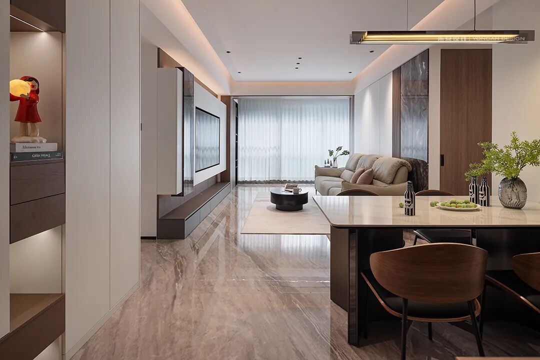 永安实景丨九曜公馆110m²【摩卡咖啡般的醇香空间】-39