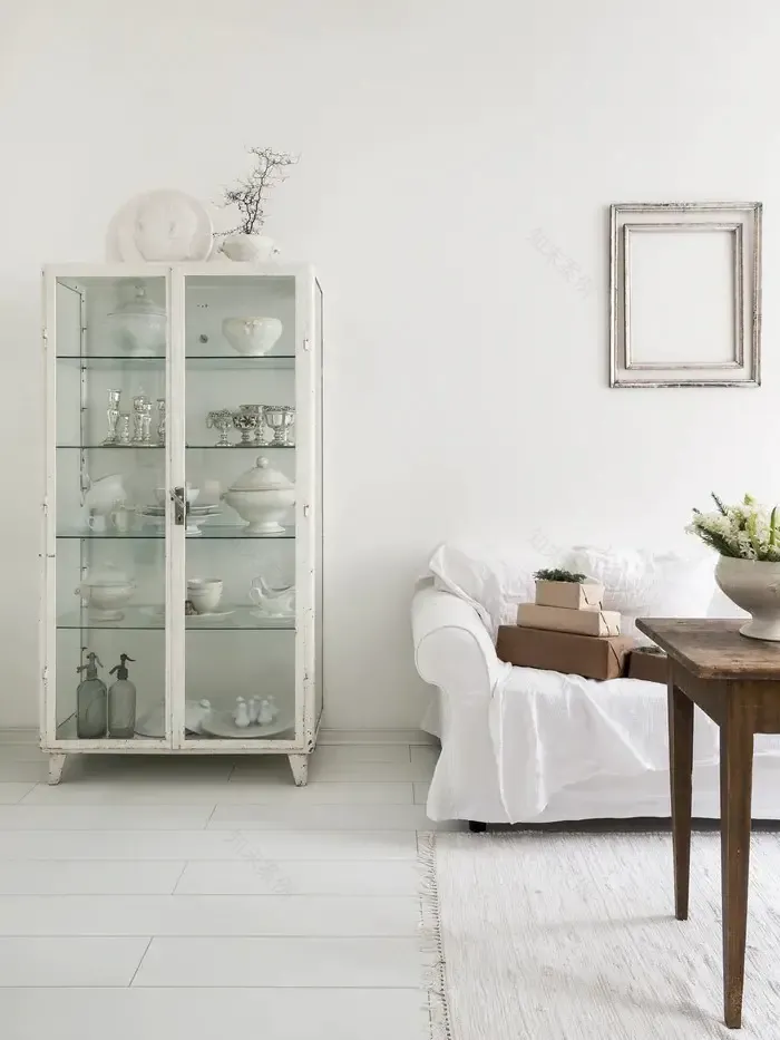 瑞典 60 平米租赁公寓的白色圣诞-5