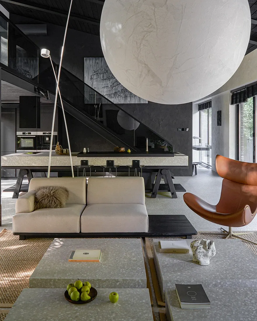 带河景与森林景观的guest house设计丨俄罗斯克拉斯诺达尔丨StudioFareni(创始人Герман Фарени)-14