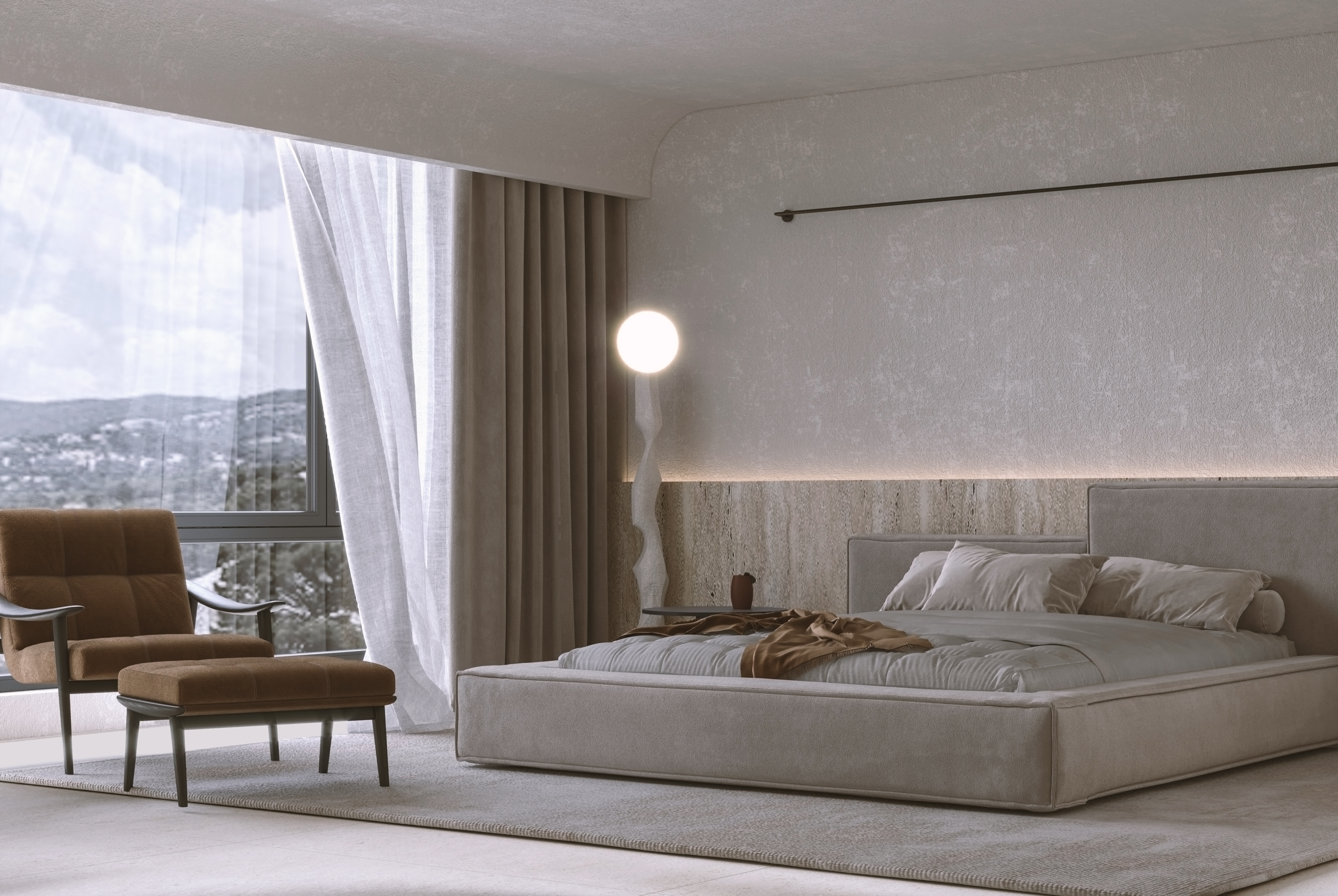 Minimalist Apartment Design - Kuwait-3