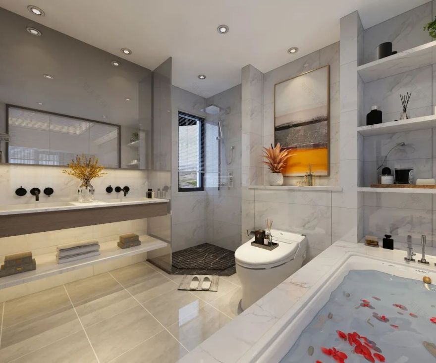 华润中央公园现代轻奢雅居丨紫苹果装饰集团-43