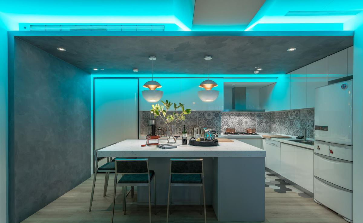 现代风格 115㎡新婚宅,格局调整与多元媒材的巧妙融合-19