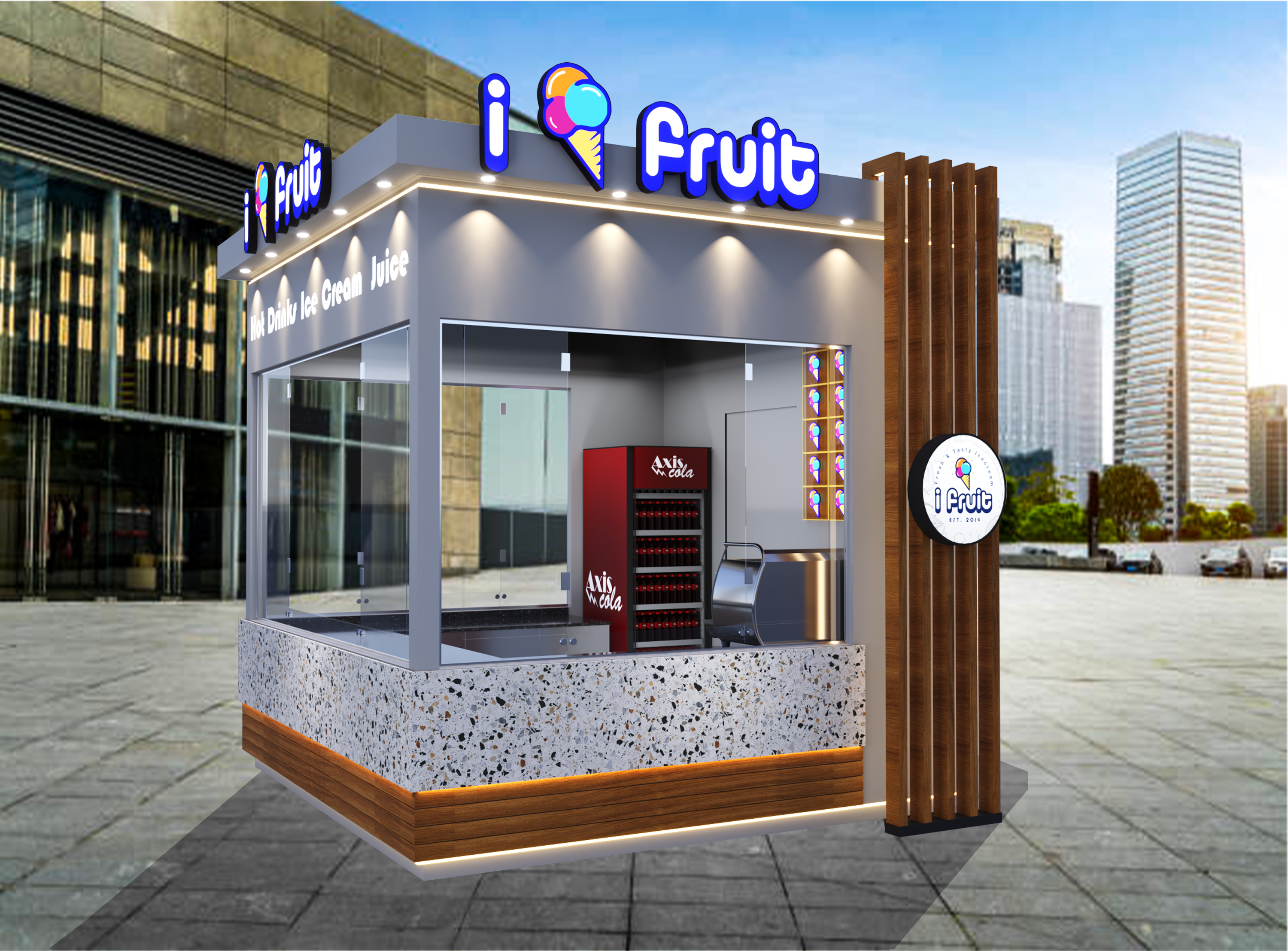 i Fruit Ice cream Kiosk 3x3-1