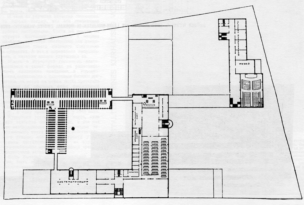 苏联国立列宁图书馆新楼设计丨俄罗斯莫斯科丨维斯宁兄弟,A.V.舒塞夫,V.A.舒科等-21