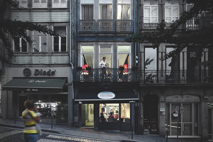 Casa da Bai·a Pizza & Drinks餐厅室内设计丨葡萄牙波尔图丨Rocha Leite Arquitectos Associados-25