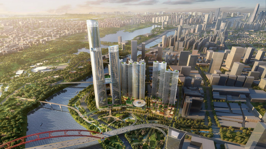 武汉BFC复星外滩中心·御江廷云轩丨中国武汉丨KPF建筑设计事务所,UA尤安设计-4