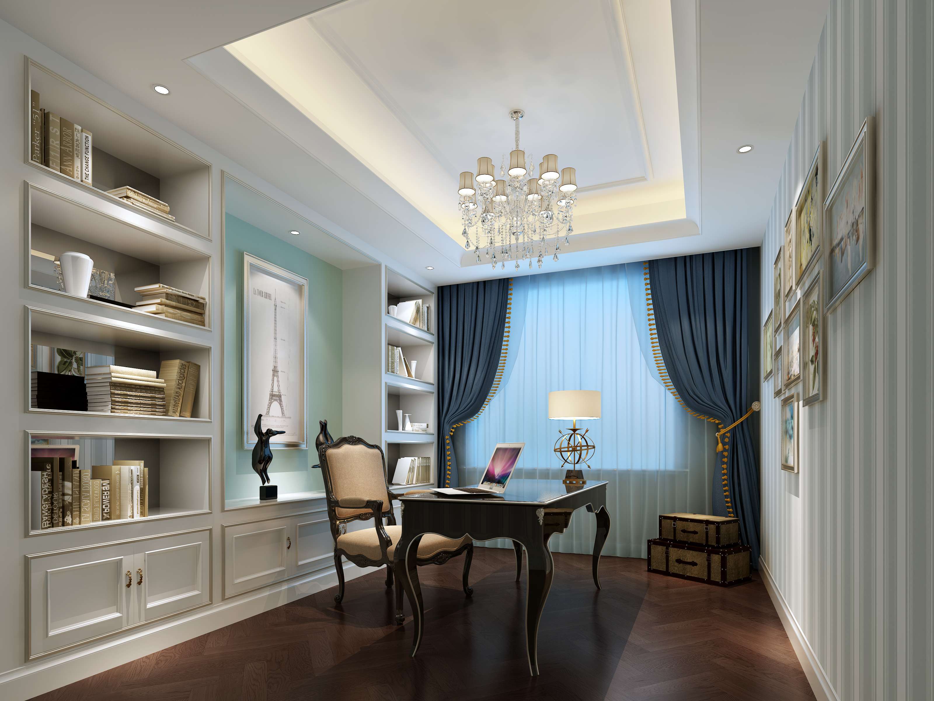 沈育晖雅致法式样板房-3