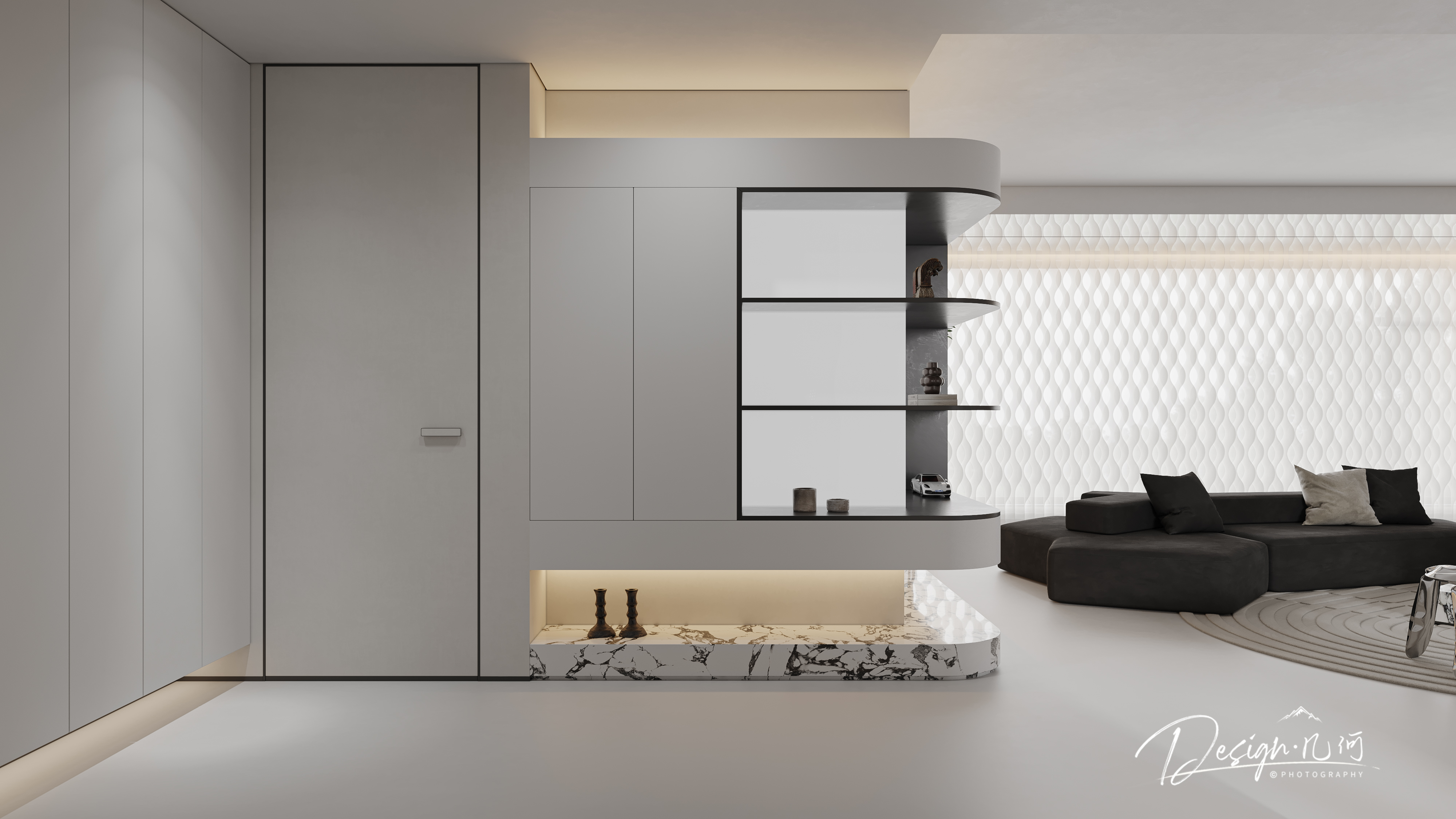 几何空间视觉表现 | 江山赋现代客餐厅-5