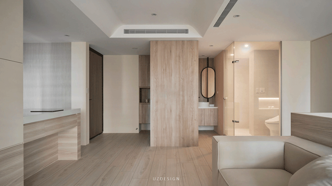 奶油风两室一厅住宅设计-27