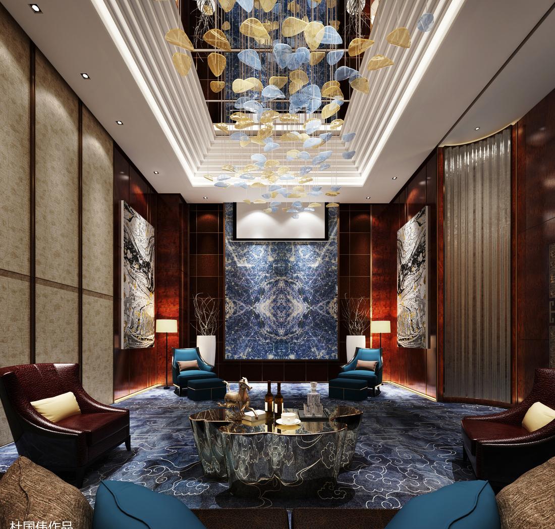 西安高新大都荟顶层办公会所设计-13