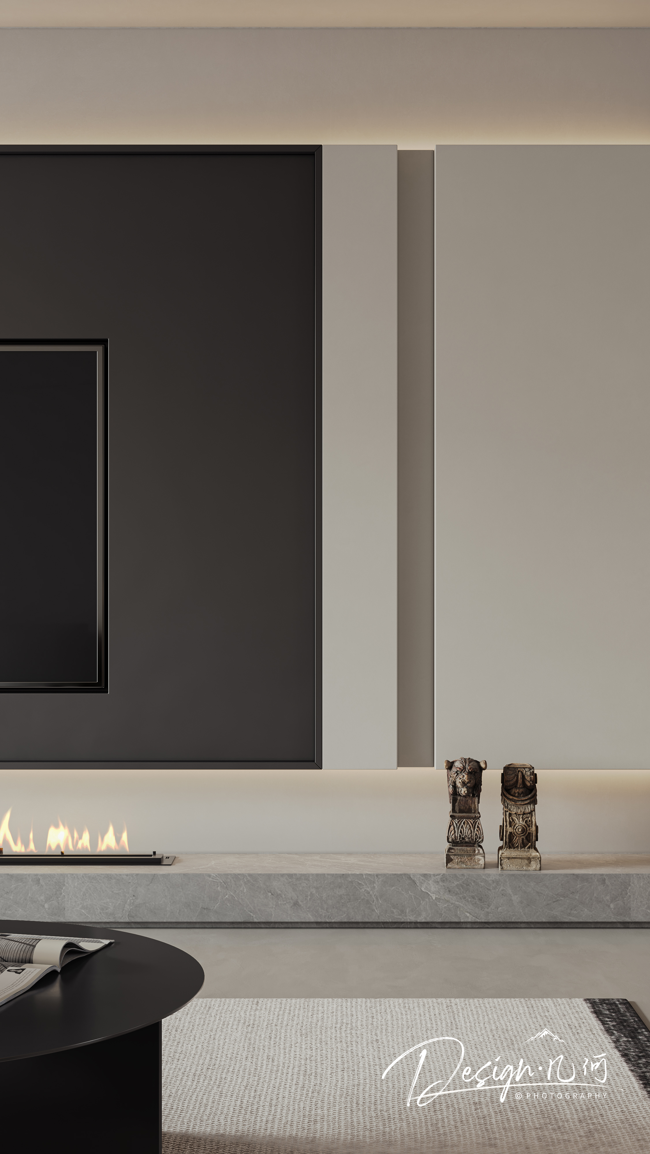 几何空间视觉表现 | 吾悦公馆现代客餐厅-9