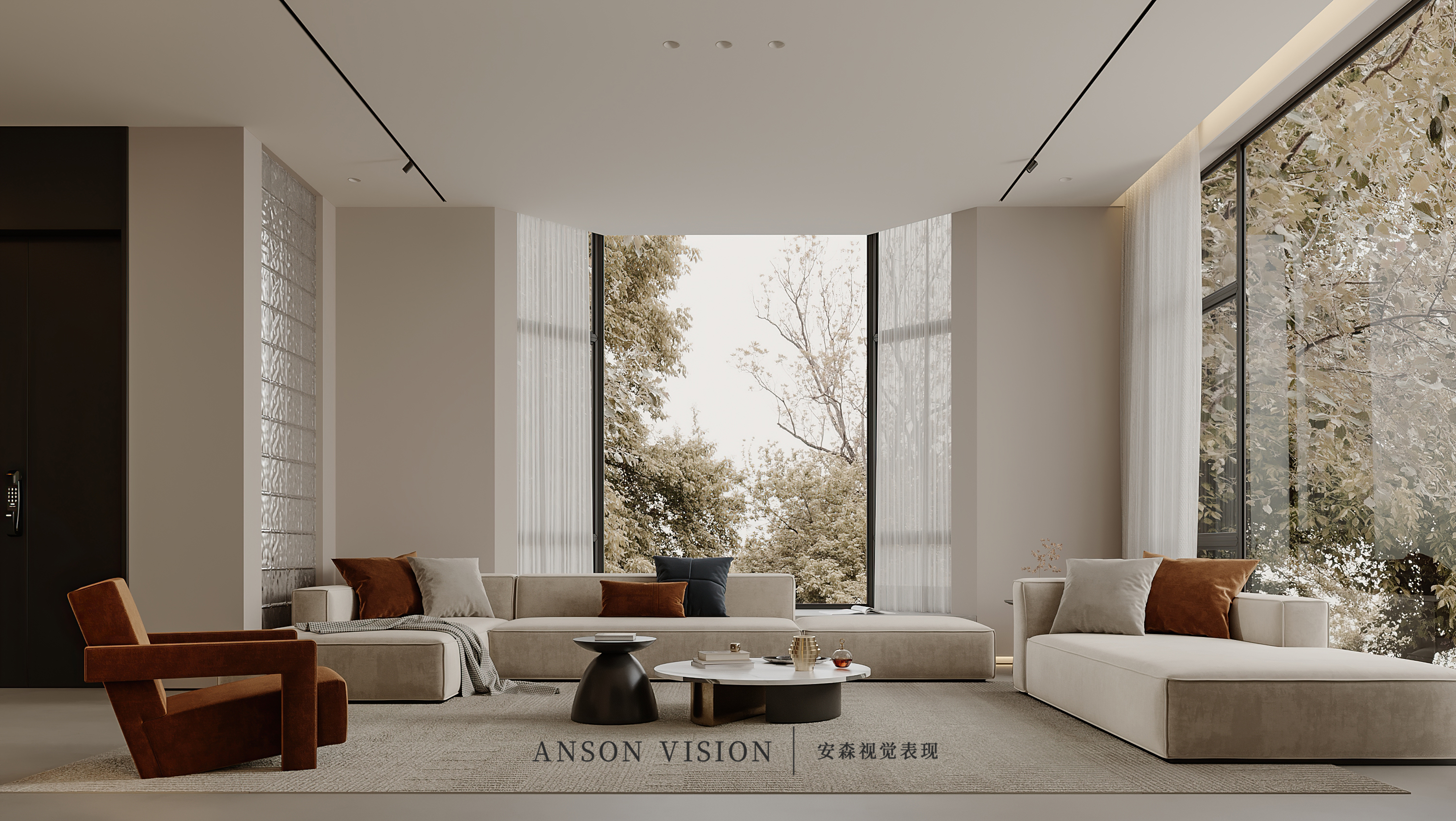 现代别墅多空间表现丨Ansonvision·蒙头睡-3