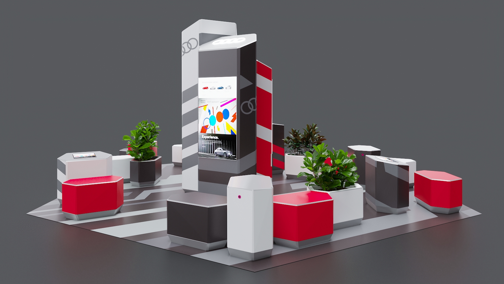 奥迪休息区概念丨俄罗斯莫斯科丨3D MDSDSGN-2