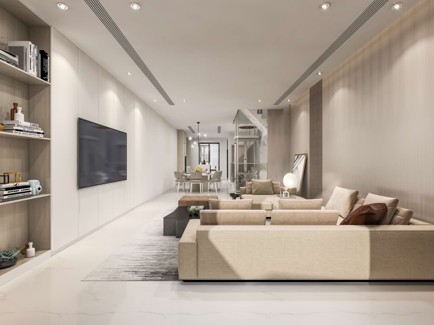 成都亚特兰蒂斯 320m²现代简约别墅，刘莎莎的独栋设计美学-4