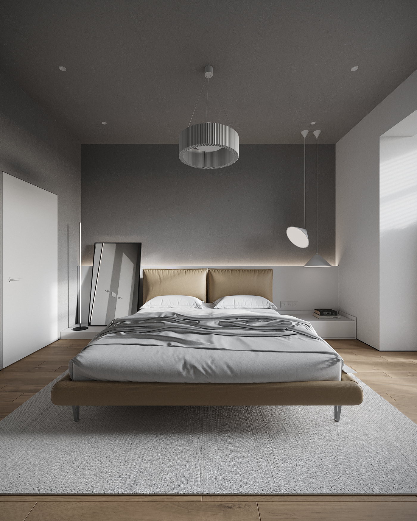 原木与灰白打造的素雅治愈空间-16