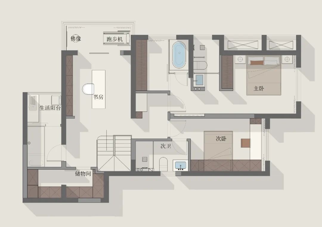 龙湖春森彼岸182㎡现代自然风丨中国重庆丨KD室内设计事务所-48