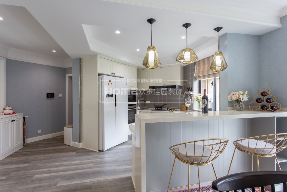 136㎡美式风格住宅  欢乐佳园装饰-5