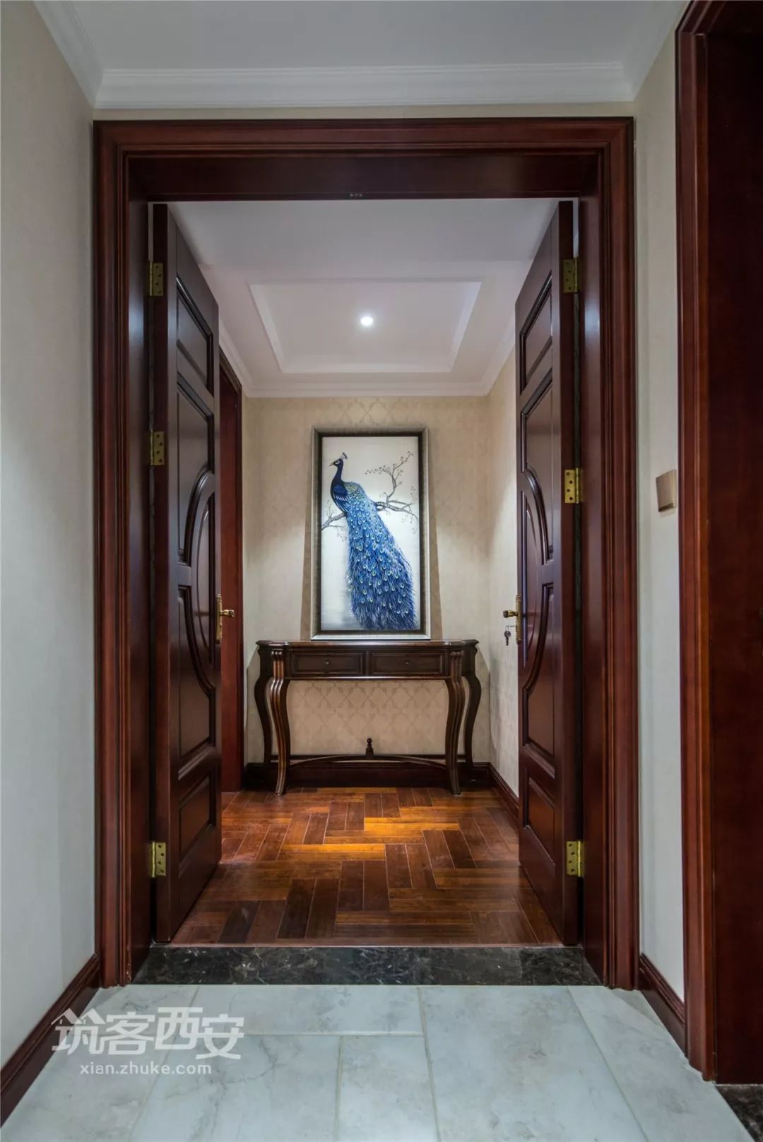 西安紫薇永和坊美式家居,设计师白聚强的茶艺收藏空间-15