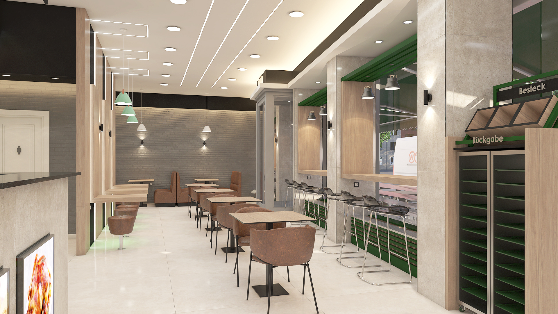 Humbaba Chicken House Berlin - Interior Design 3D-2