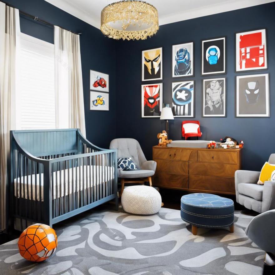 现代男宝宝 nursery 室设计-21