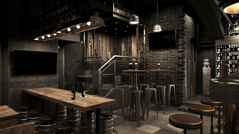 三生ONEWOOD,Bar Space  Visual Design-34