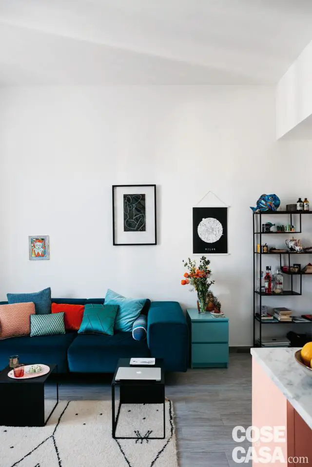 米兰独特公寓 | exotic wallpaper 和 pink 厨房的个性设计-3