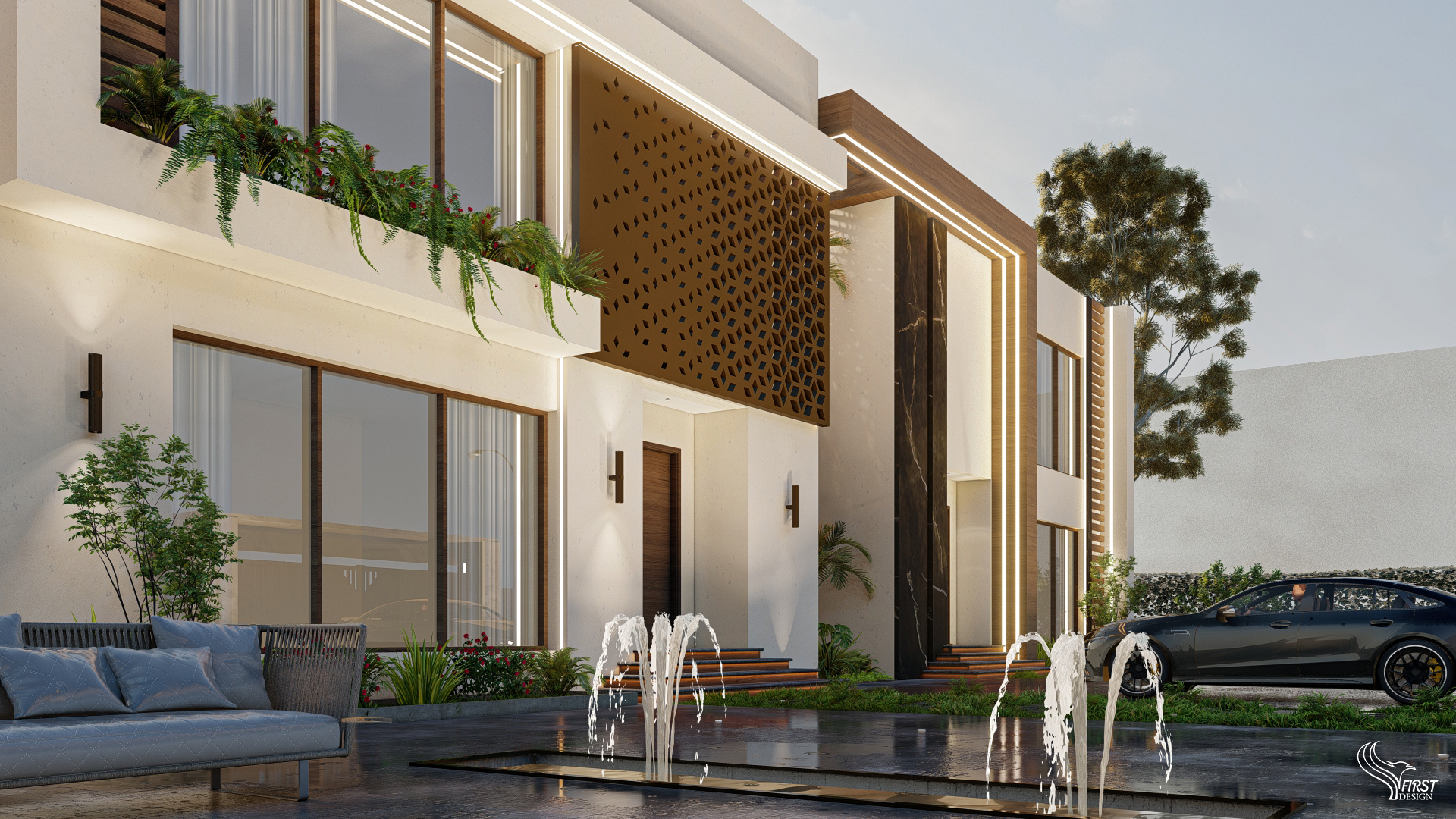 沙特阿拉伯的现代别墅设计丨Vision Design and Construction-8