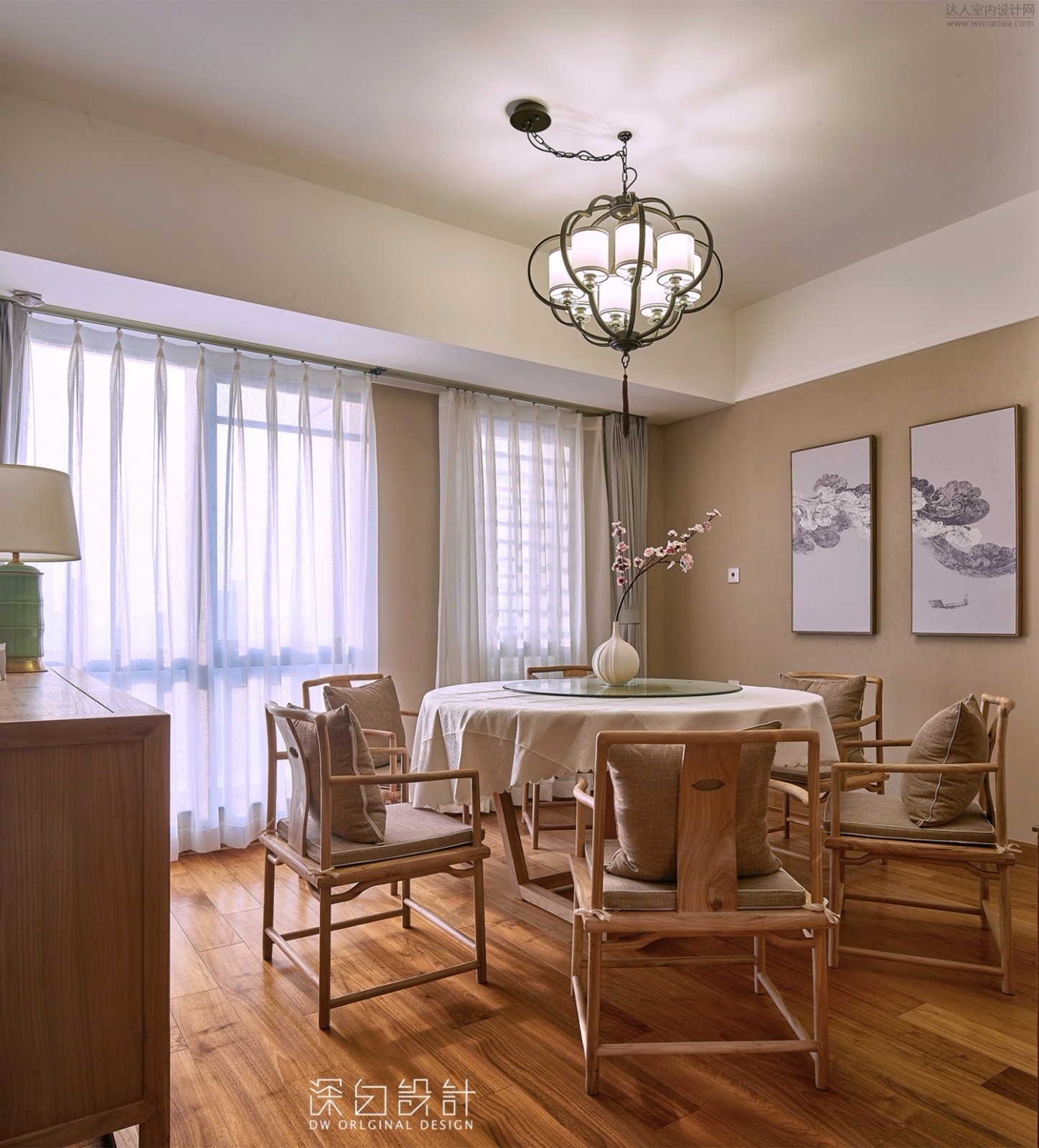 隐·仕——嘉里中心150㎡新中式住宅  深白设计-13