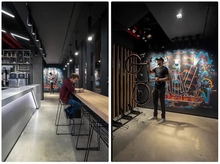 TPG Architecture/体验式社交零售空间，自行车专卖店设计-43