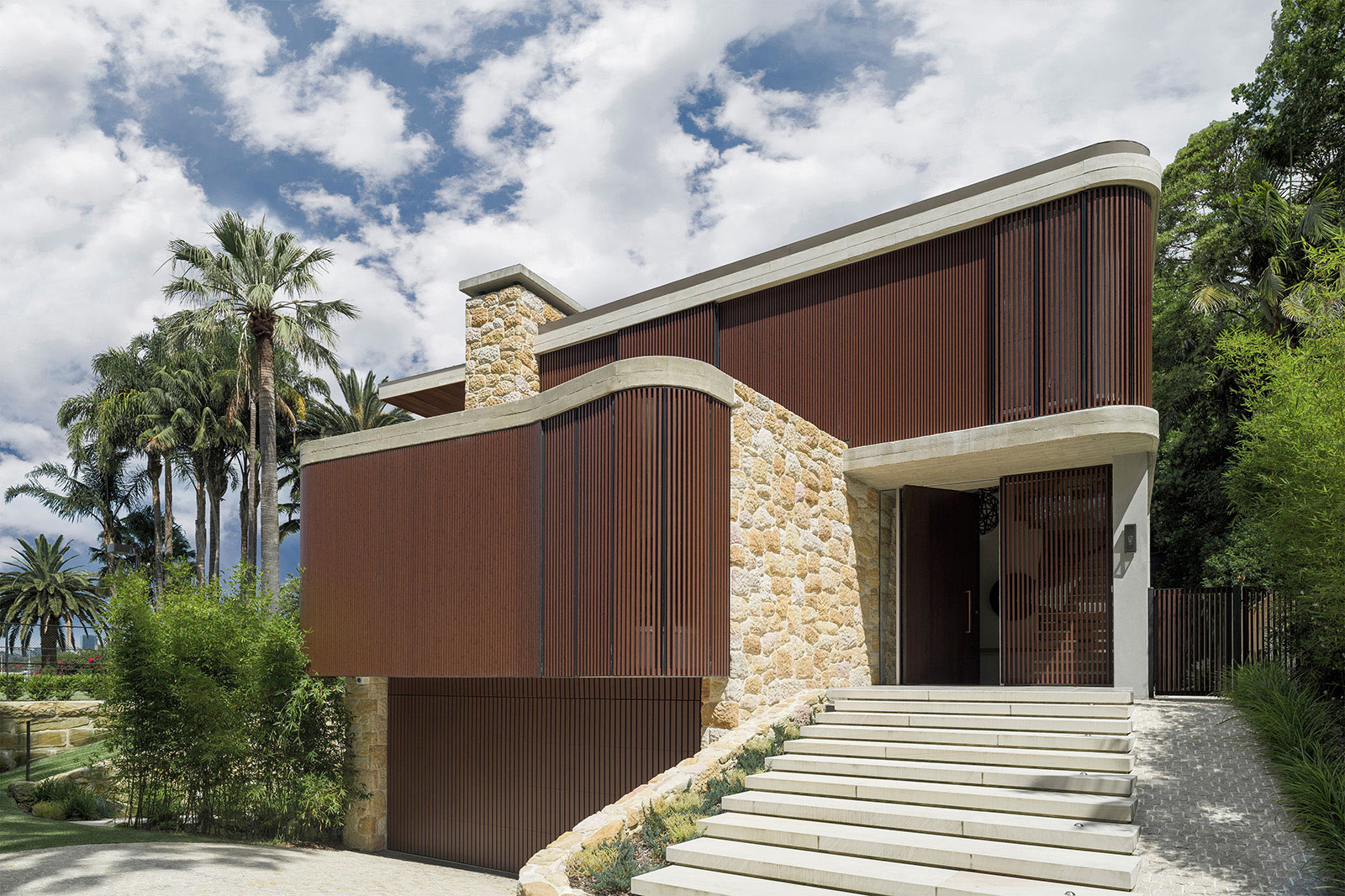 Imposing Stone and Wood Home in Australia Designed by Luigi Rosselli-6