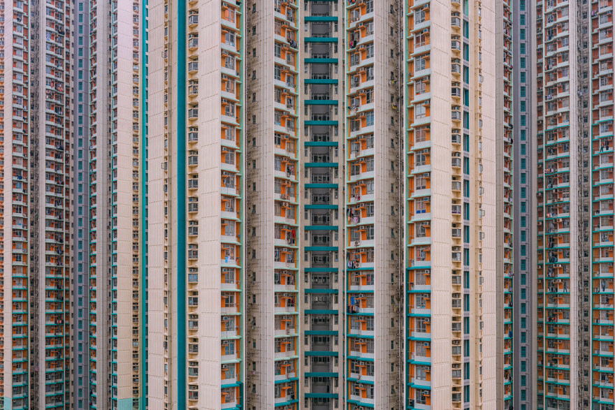 香港高楼公屋的密集城市环境与建筑-6