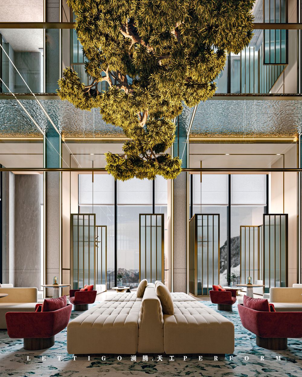 轻奢酒店大堂的空间艺术设计与商业的平衡-4