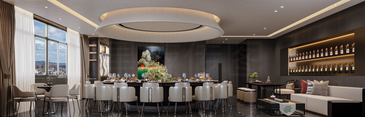 酒店餐厅 现代奢华 典雅于一身-2