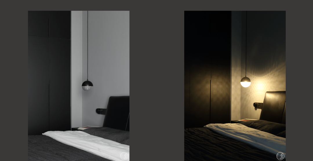 清羽设计丨平层丨黑白冷调如何打造温馨小家-26