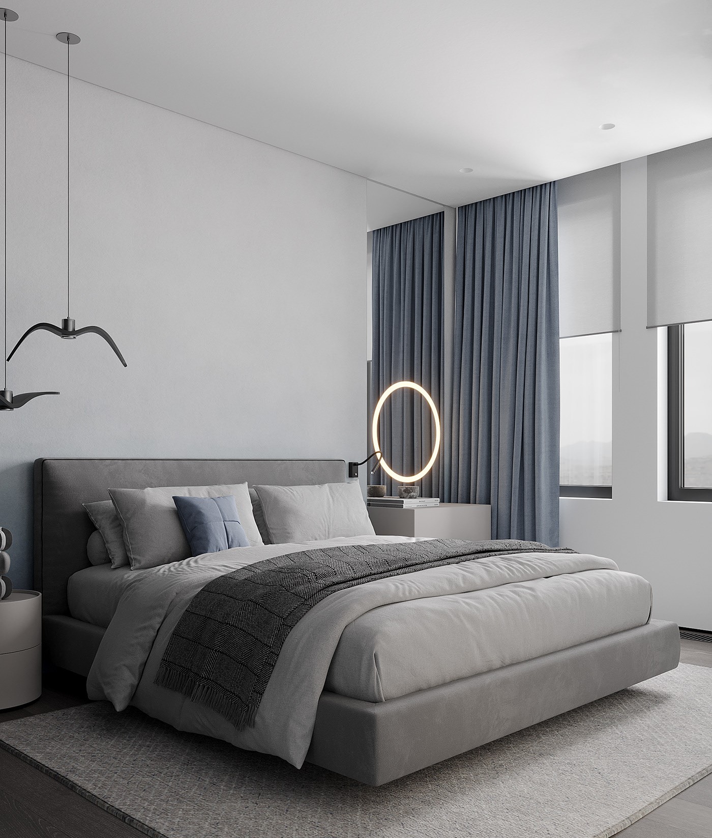 高级灰色系小空间公寓设计 超精致！-18