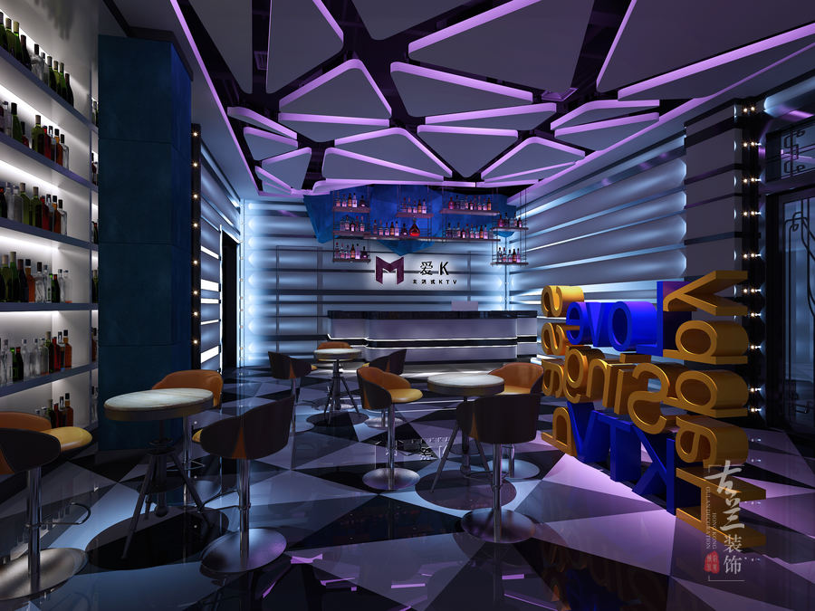 成都ktv装修公司 石棉爱K量贩式KTV装修-5