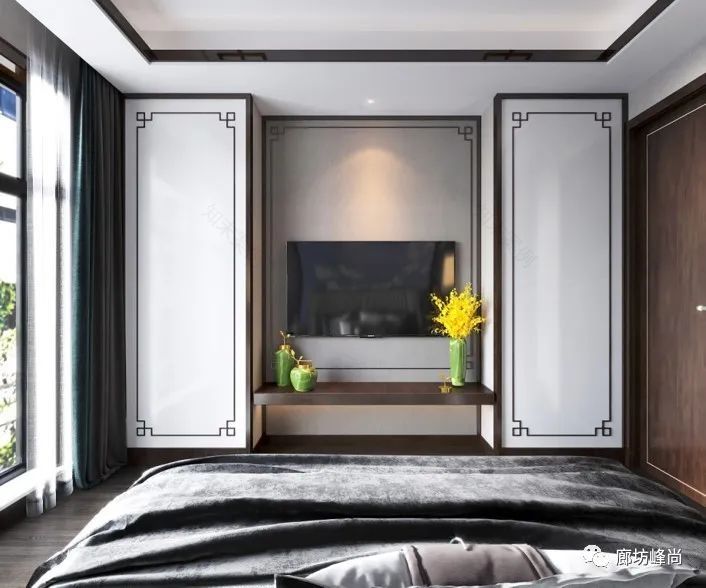 峰尚装饰杨云达案例 | 山水沉香新中式,鸿坤理想澜湾 130㎡-46